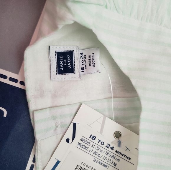 NWT Janie and Jack striped two pieces baby - Picture 4 of 6